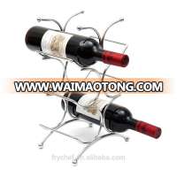 Wine Rack Storage Organization Freestanding Holder For Kitchen Bar Countertop Cabinet 6 Bottles