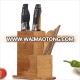 Novelty kitchen creative tool storage rack wooden bamboo knife set universal knife block