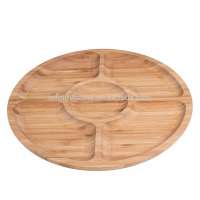 Attractive wooden bamboo food serving tray for hotel