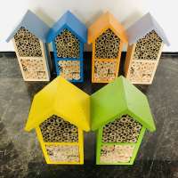 Outdoor Natural Wooden Insect Hotel Bee House