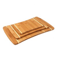 Design of Rectangular Curve 3-Piece Bamboo Cutting Board