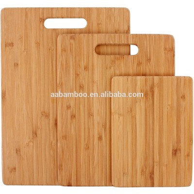 3 piece wooden bamboo kitchen cutting board set