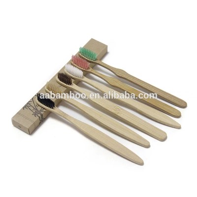 Wholesale 100% organic natural eco-friendly charcoal custom logo bamboo toothbrush