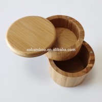 Bamboo wood kitchen mini salt storage box