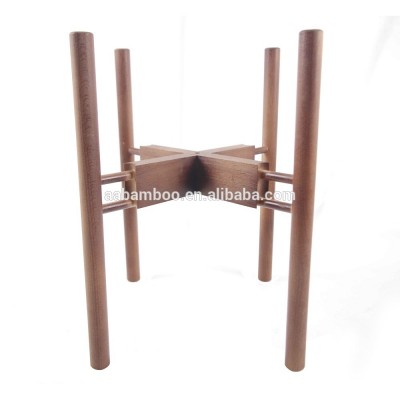 House adjustable bamboo plant pot stand indoor