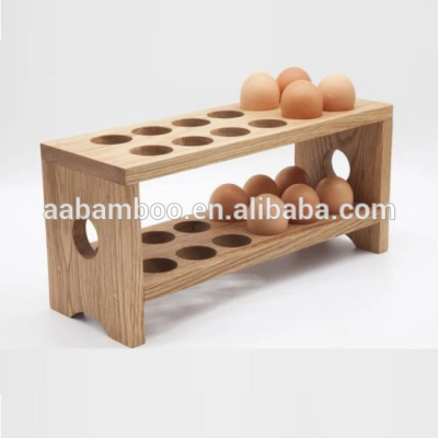 Bamboo wooden egg holder tray wood egg tray