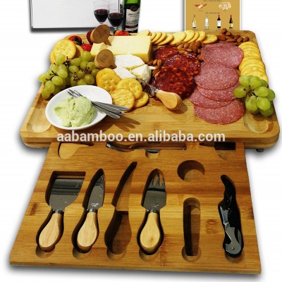 Wholesale Natural Extra Large Charcuterie Bamboo Wooden Cheese Board