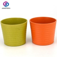 Handmade home Decorative mini Flower Pot wholesale recycled Biodegradable bamboo fiber pots