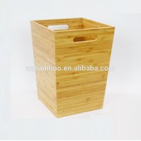 customized bamboo laundry basket / bathroom basket