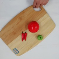 Bamboo balance board serving board with two colors