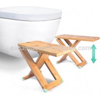 Bamboo folding foot stool / folding step stool / folding toilet stool