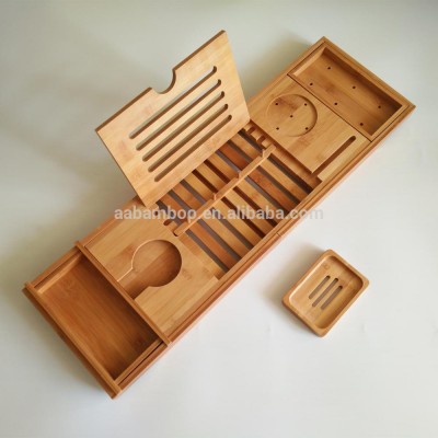 Different Style Bamboo Bath Caddy for Home and Hotel