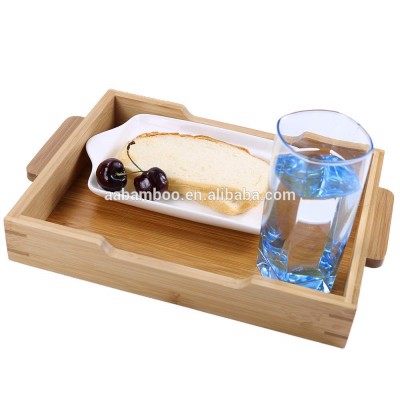 Rectangle Wooden Bamboo Serving Bath Room Tray